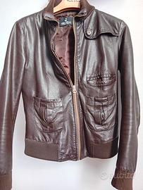 Bomber in vera pelle donna