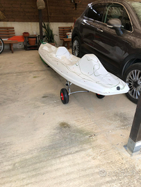 Canoa Biposto con carrello
