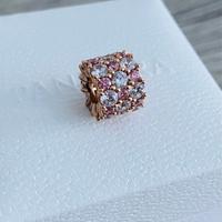 Charm Pandora Eleganza Scintillante Rosa E Bianco