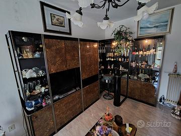 salotto in radica con baby bar 