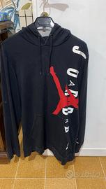 Felpa Jordan nera con cappuccio - Jumpman rosso