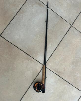 canna pesca a mosca caperlan