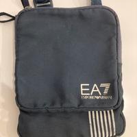 Borsello tracolla blu Emporio Armani unisex