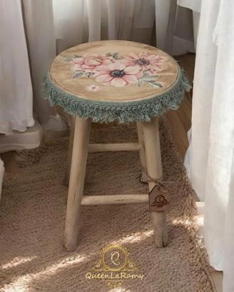 Sgabello Shabby Chic 