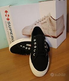 Superga 2730 -ctu black fWhite  nuove 36