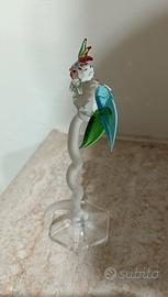 Piccola scultura Pappagallo in vetro di Murano