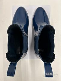 Stivaletto blu in gomma