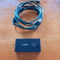 switch kvm 4 porte per 2 pc