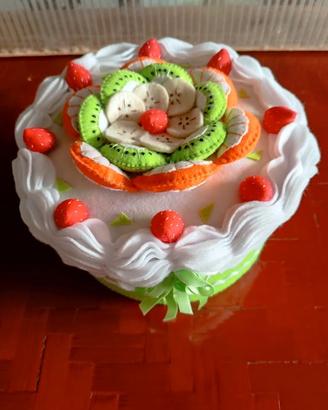 Biscottiera a forma di torta alla frutta