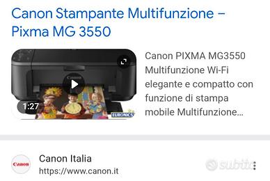 stampante CANON PIXMA MG 3550