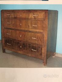 Antico cassettone legno metà del 1900