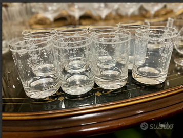 PREGIATOsetNR8bicchieriWHISKYcristalloVINTAGEdaCOL