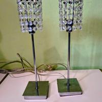 lampade da tavolo EGLO  metallo cromato cristalli