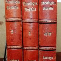 3 Libri antichi del 1912. "Theologia Moralis" 