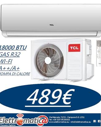TCL CONDIZIONATORE CLIMATIZZATORE 18000BTU A++/A+