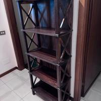 Libreria in Legno Massiccio Scuro