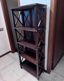 Libreria in Legno Massiccio Scuro