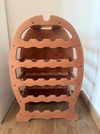 Porta bottiglie in legno