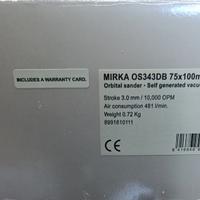 levigatrice ad aria Mirka nuova 