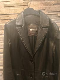 cappotto lungo in vera pelle TG.42 