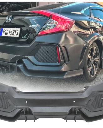 PARAURTI POSTERIORE HONDA CIVIC 16- LOOK TYPE R