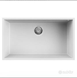 Lavello Elleci Quadra 130 Sottotop Incasso white