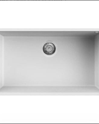 Lavello Elleci Quadra 130 Sottotop Incasso white