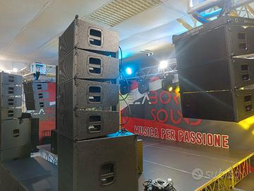 impianto line Array elaboration sound 