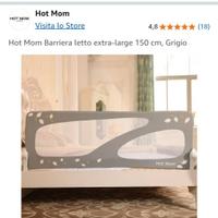 Sponda bimbi come nuova XXL 150 cm hot mom