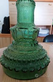 Vaso Empoli verde in vetro