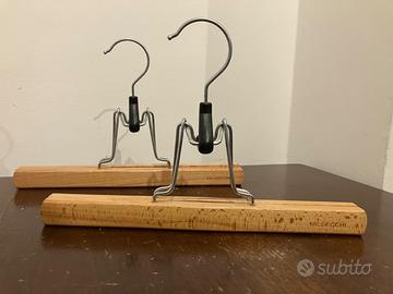 4 stampelle / grucce in legno Valsecchi vintage