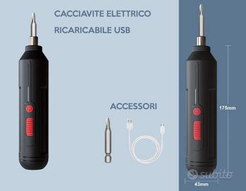 cacciavite elettrico ricaricabile usb