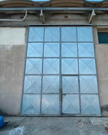 Portellone scorrevole in ferro zingato 4x5metri