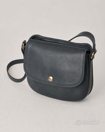 Borsa a spalla vintage blu notte design minimal