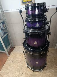 batteria acustica Stocco drums ebiara purple 2 blk