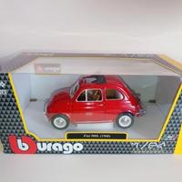 Fiat 500 1/24 Burago Bburago Auto Vintage Nuova