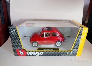 Fiat 500 1/24 Burago Bburago Auto Vintage Nuova