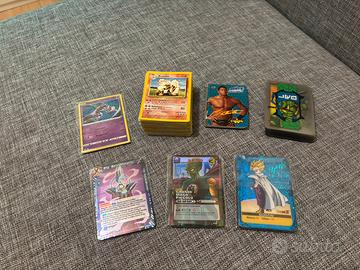 Carte pokemon dragonball tartarughe ninja wwe