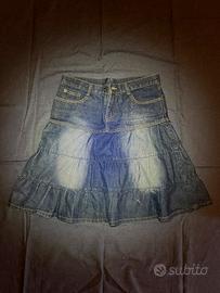 Gonna in jeans svasata vintage y2k