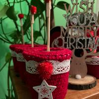 Vasetti natalizi fatti a mano porta foto