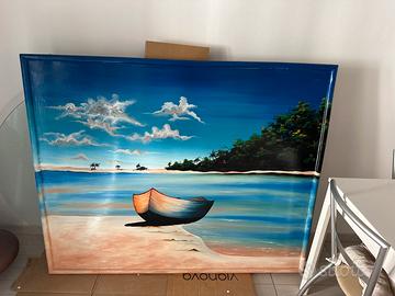Quadro barca mare