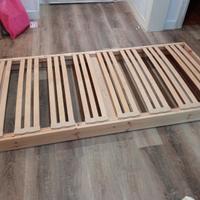 Rete ortopedica legno montessoriana, copriletti