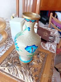 Vaso cinese cloisonne 