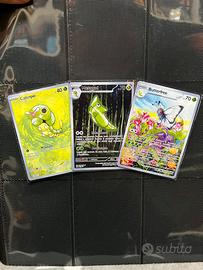 Carte pokemon Caterpie, Metapod Butterfreee Custom