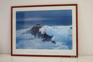 Stampa con tema marino dimensioni 80x60 cm cornice