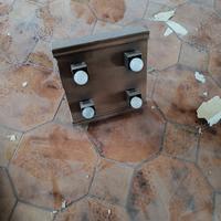 Plafoniera Vintage Quadrata in Legno 