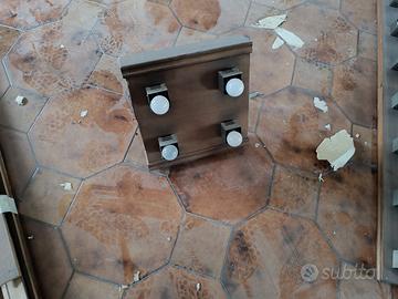 Plafoniera Vintage Quadrata in Legno 