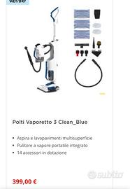 Aspirapolvere/lavapavimenti Polti clean 3