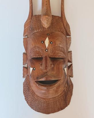 maschera da parete africana  anni 80