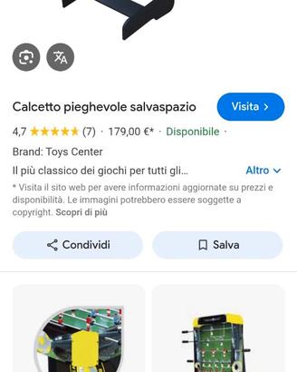 Calcetto pieghevole